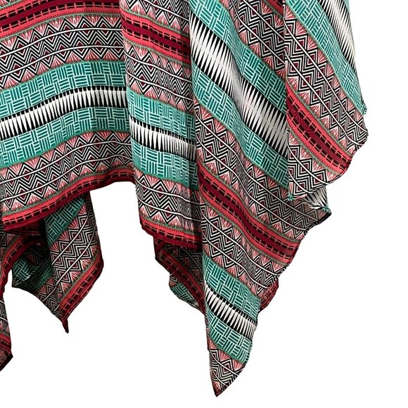 Signature by Robbie Bee Handkerchief Hem Maxi Dress 16W Boho Multicolor - Picture 8 of 12